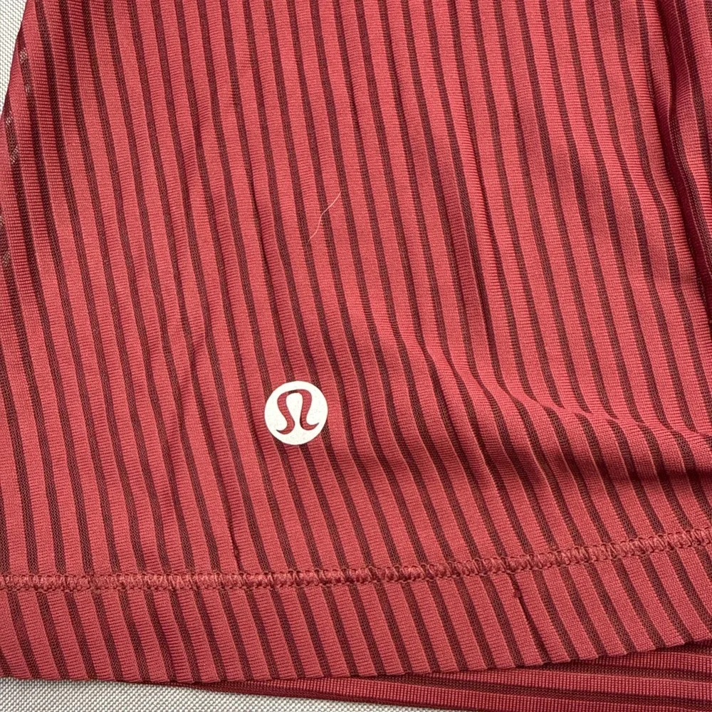 Lululemon Miles Ahead Tank Tie Back‎ Ruby Wine Red Size 8 EUC!